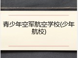 青少年空军航空学校(少年航校)