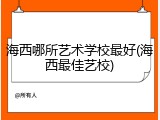 海西哪所艺术学校最好(海西最佳艺校)