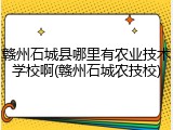 赣州石城县哪里有农业技术学校啊(赣州石城农技校)