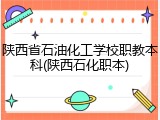 陕西省石油化工学校职教本科(陕西石化职本)
