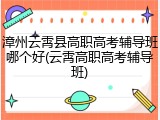 漳州云霄县高职高考辅导班哪个好(云霄高职高考辅导班)