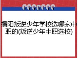 揭阳叛逆少年学校选哪家中职的(叛逆少年中职选校)