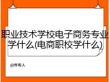 职业技术学校电子商务专业学什么(电商职校学什么)