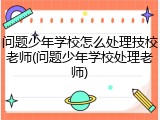 问题少年学校怎么处理技校老师(问题少年学校处理老师)