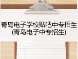 青岛电子学校贴吧中专招生(青岛电子中专招生)