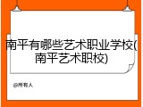 南平有哪些艺术职业学校(南平艺术职校)