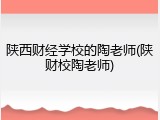 陕西财经学校的陶老师(陕财校陶老师)
