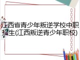 江西省青少年叛逆学校中职招生(江西叛逆青少年职校)