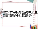 聊城少林学校职业高中招生简章(聊城少林职高招生)