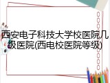 西安电子科技大学校医院几级医院(西电校医院等级)