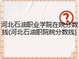河北石油职业学院在皖分数线(河北石油职院皖分数线)