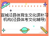 宣城泾县体育生文化课补习机构(泾县体考文化辅导)