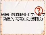 马鞍山哪有职业中学可以学动漫的(马鞍山动漫职校)