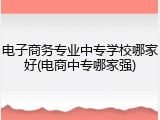 电子商务专业中专学校哪家好(电商中专哪家强)