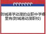 防城港学动漫的业职中学哪里有(防城港动漫职校)