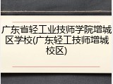 广东省轻工业技师学院增城区学校(广东轻工技师增城校区)