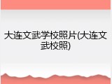 大连文武学校照片(大连文武校照)