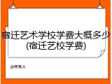 宿迁艺术学校学费大概多少(宿迁艺校学费)