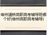 宿州埇桥高职高考辅导班哪个好(宿州高职高考辅导)