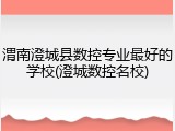 渭南澄城县数控专业最好的学校(澄城数控名校)