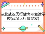 湖北武汉天行健高考复读学校(武汉天行健高复)