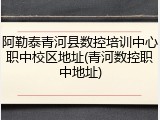 阿勒泰青河县数控培训中心职中校区地址(青河数控职中地址)