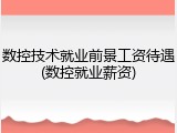 数控技术就业前景工资待遇(数控就业薪资)