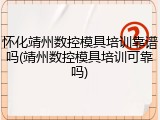 怀化靖州数控模具培训靠谱吗(靖州数控模具培训可靠吗)