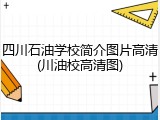四川石油学校简介图片高清(川油校高清图)