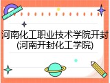 河南化工职业技术学院开封(河南开封化工学院)