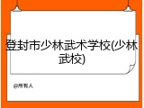 登封市少林武术学校(少林武校)