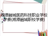 湘潭融城医药科技职业学校学费(湘潭融城职校学费)