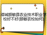 塔城额敏县农业技术职业学校好不好(额敏农校如何)