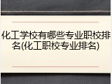 化工学校有哪些专业职校排名(化工职校专业排名)