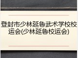 登封市少林延鲁武术学校校运会(少林延鲁校运会)