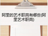阿里的艺术职高有哪些(阿里艺术职高)