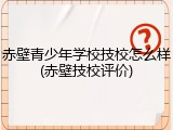 赤壁青少年学校技校怎么样(赤壁技校评价)