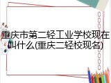 重庆市第二轻工业学校现在叫什么(重庆二轻校现名)