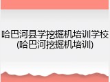 哈巴河县学挖掘机培训学校(哈巴河挖掘机培训)