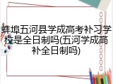 蚌埠五河县学成高考补习学校是全日制吗(五河学成高补全日制吗)