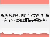 恩施鹤峰县哪里学数控好职高毕业(鹤峰职高学数控)