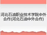 河北石油职业技术学院中外合作(河北石油中外合作)
