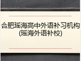 合肥瑶海高中外语补习机构(瑶海外语补校)