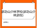 武功山少林学校(武功山少林武校)
