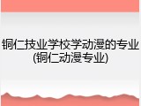 铜仁技业学校学动漫的专业(铜仁动漫专业)