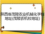 陕西省茂陵农业机械化学校地址(茂陵农机校地址)