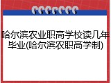 哈尔滨农业职高学校读几年毕业(哈尔滨农职高学制)