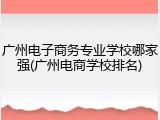 广州电子商务专业学校哪家强(广州电商学校排名)