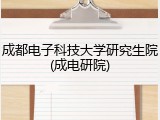 成都电子科技大学研究生院(成电研院)