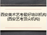 西安美术艺考最好培训机构(西安艺考顶尖机构)